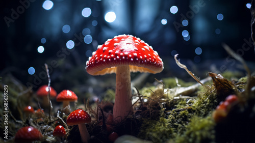 Amanita muscaria or    fly agaric    is a red and white spotted poisonous