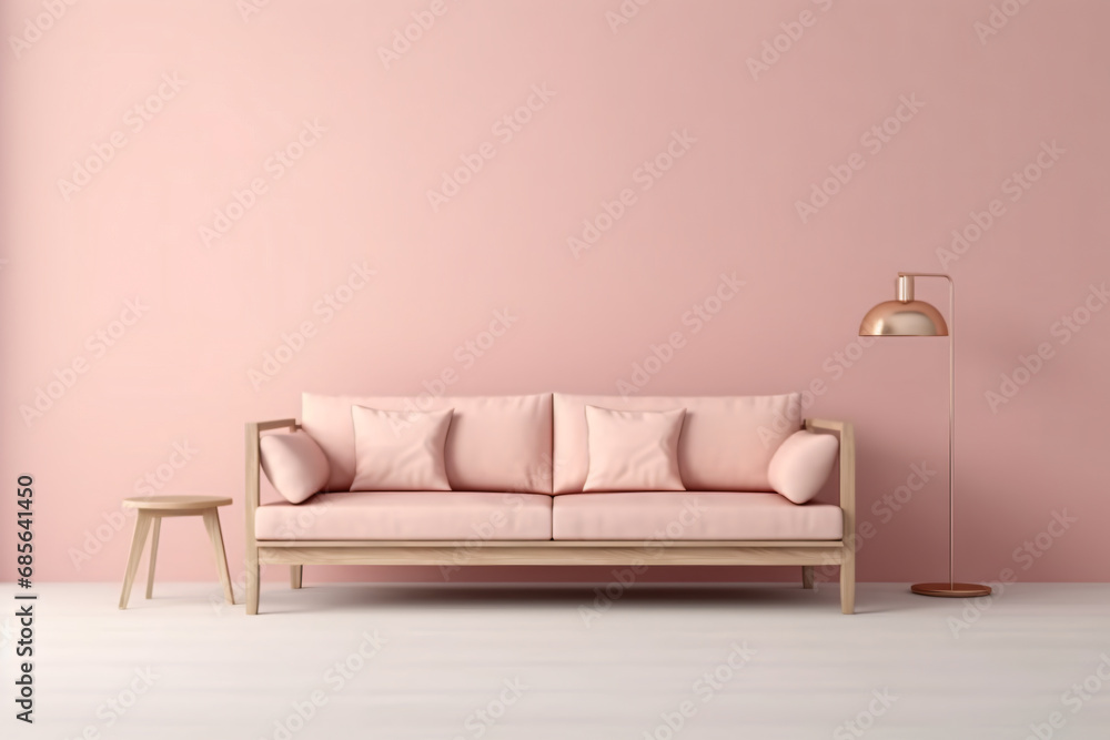 Living room interior mix of italian and roman, Large blank frame on wall, White and ivory colors, sunlight ray from window, Living room interior mix of italian and roman, Large blank frame on wall, White and ivory colors, sunlight ray from window,