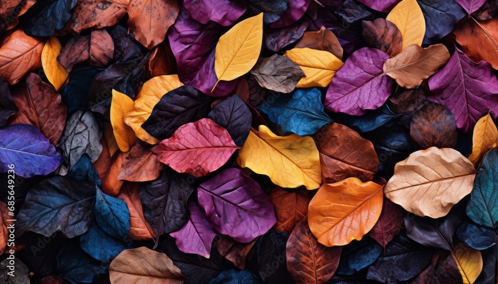 Captivating autumn beauty mesmerizing fall leaves adorned in vibrant hues of the season