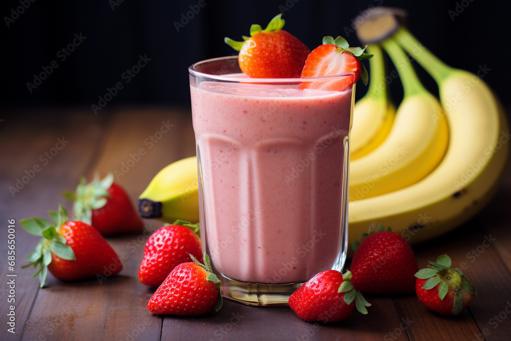 Strawberry-banana smoothie Strawberry-banana smoothie