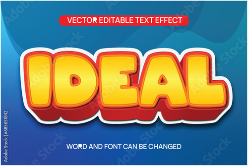 Text Effect Vector Ideal