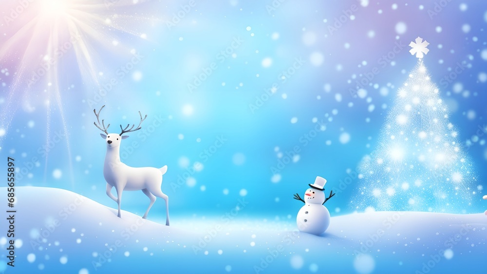 Funny snowman on Christmas holiday winter background Merry Christmas and Happy Holidays wishes, banner background Funny snowman on Christmas holiday winter background Merry Christmas and Happy Holidays wishes, banner background