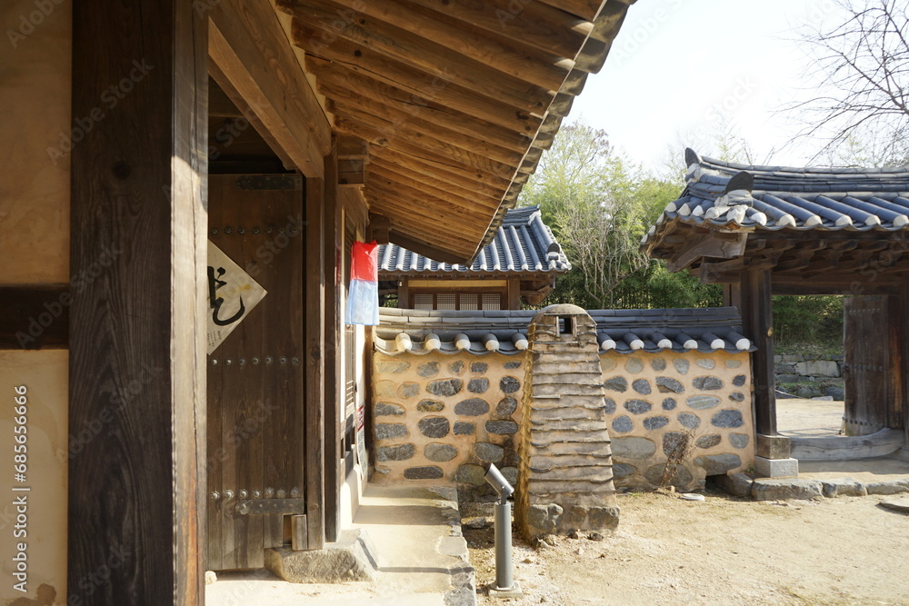 Fototapeta premium 아산 외암민속마을 전통 풍경입니다