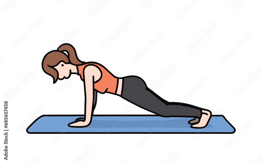 person doing pushup exercise person doing pushup exercise
