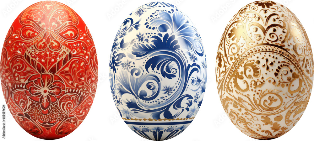 Easter egg set transparent background PNG clipart Easter egg set transparent background PNG clipart