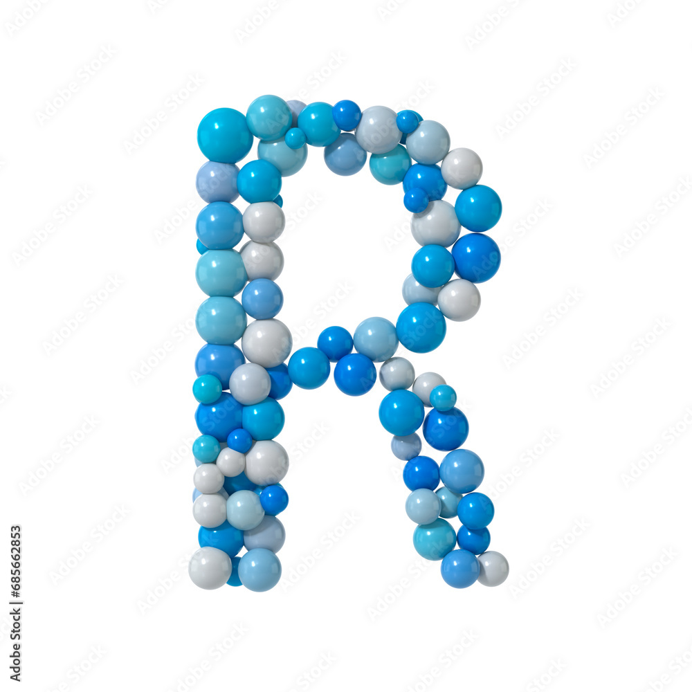 Multicolored Particle Sphere Style Alphabet Multicolored Particle Sphere Style Alphabet