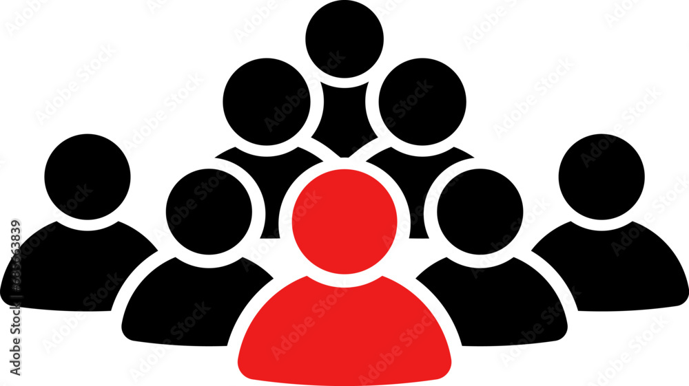 People group icon set. Business team. Team of worker. User profile symbol. Group of people or group of users. Vector illustration of cartoon men and women. Isolated on white. People group icon set. Business team. Team of worker. User profile symbol. Group of people or group of users. Vector illustration of cartoon men and women. Isolated on white.