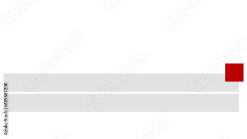 Simple and clean Neon lower third in alpha channel, transparent background. Easy to use