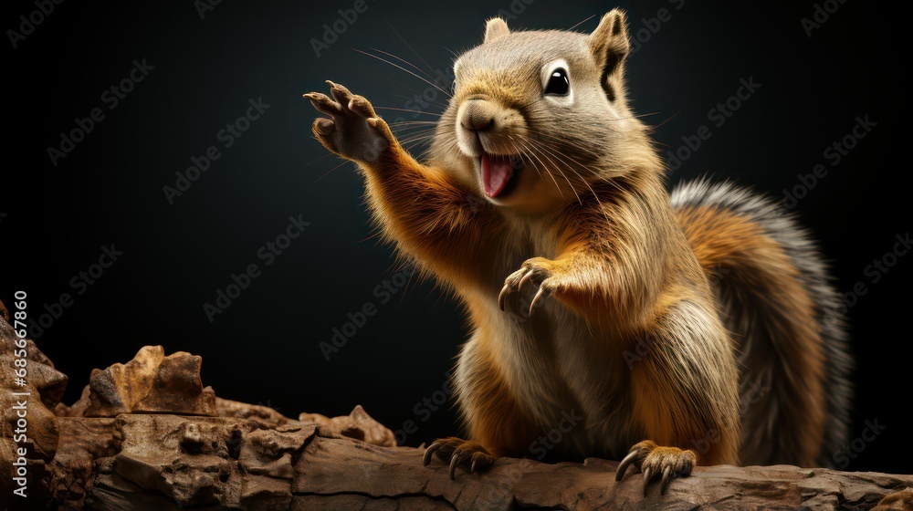 Fototapeta premium squirrel on a tree