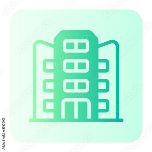 hotel gradient icon