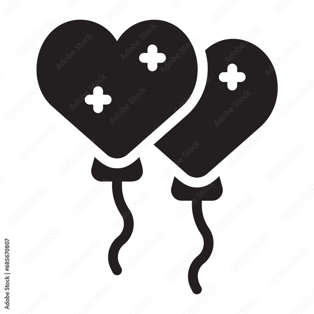 balloon glyph icon