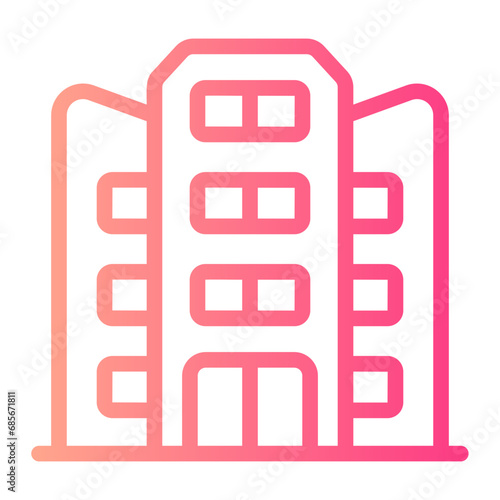 hotel gradient icon