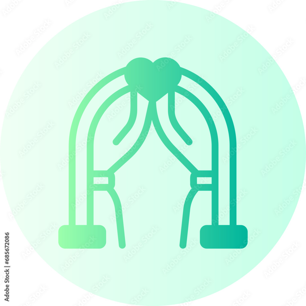 wedding arch gradient icon wedding arch gradient icon