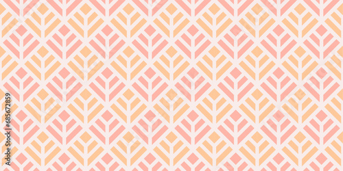 Geometric seamless pattern with cute and beautiful colors for decoration, wallpaper and fabric