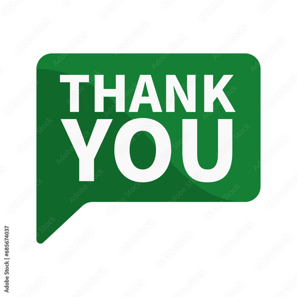 Thank You In Green Rectangle Shape For Congratulation Information Announcement
Thank You In Green Rectangle Shape For Congratulation Information Announcement