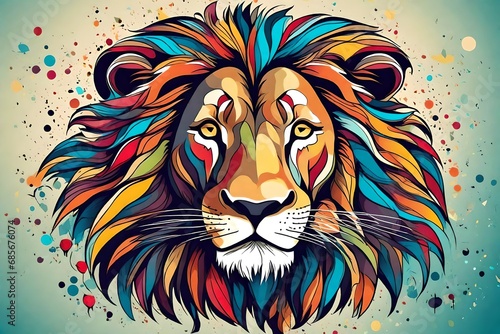 lion head vector