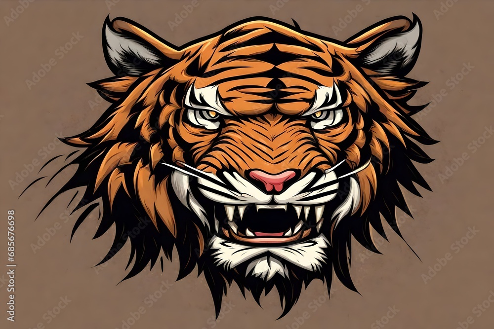 Fototapeta premium head of tiger