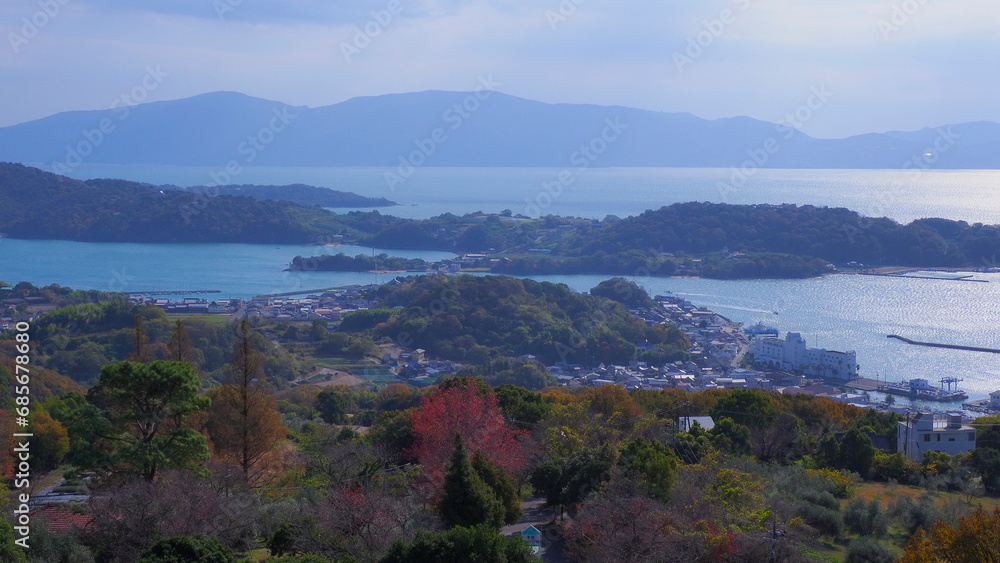 Fototapeta premium 岡山牛窓オリーブ園からの前島方向1