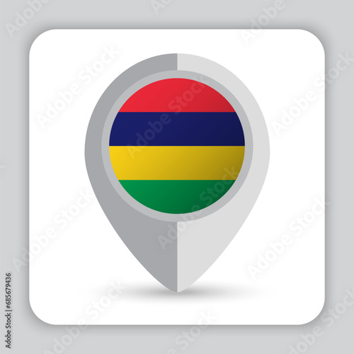 Mauritius Flag Pin Map Icon Free Download Mauritius Flag Pin Map Icon - GFXLoad