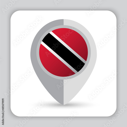 Trinidad and Tobago Flag Pin Map Icon Free Download Trinidad and Tobago Flag Pin Map Icon - GFXLoad