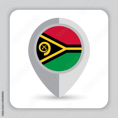 Free Download Vanuatu Flag Pin Map Icon - GFXLoad