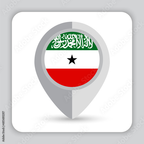 Free Download Somaliland Flag Pin Map Icon - GFXLoad