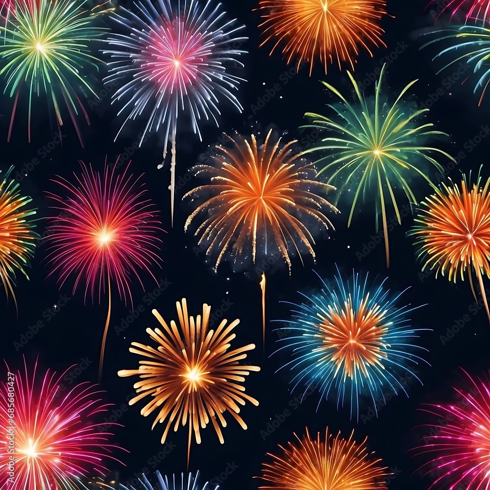 fireworks on background template fireworks on background template