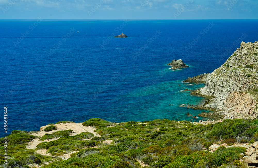 Capo Sandalo, Isola di San Pietro. Sardegna, Italy
