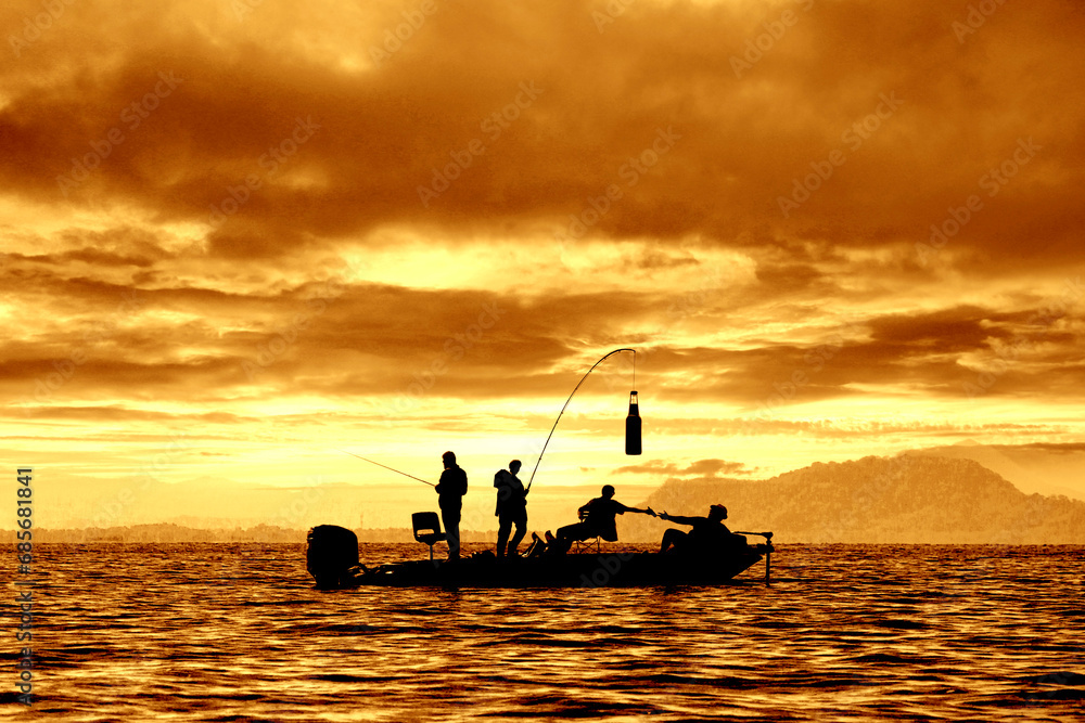 Sunset River Guys Fishing