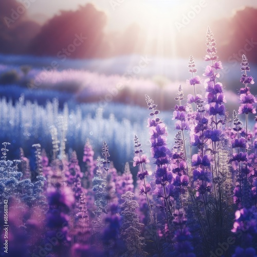 lavender field at sunset