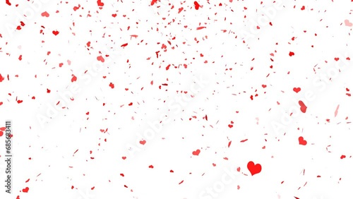 Wallpaper Mural red love heart animation rain fall for valentine day with transparent background.  Format quick time alpha rgb, video codec animation. Torontodigital.ca