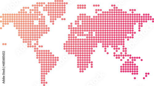 map of the world in a circle