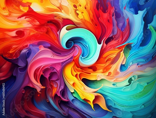 Vibrant Swirls of Color