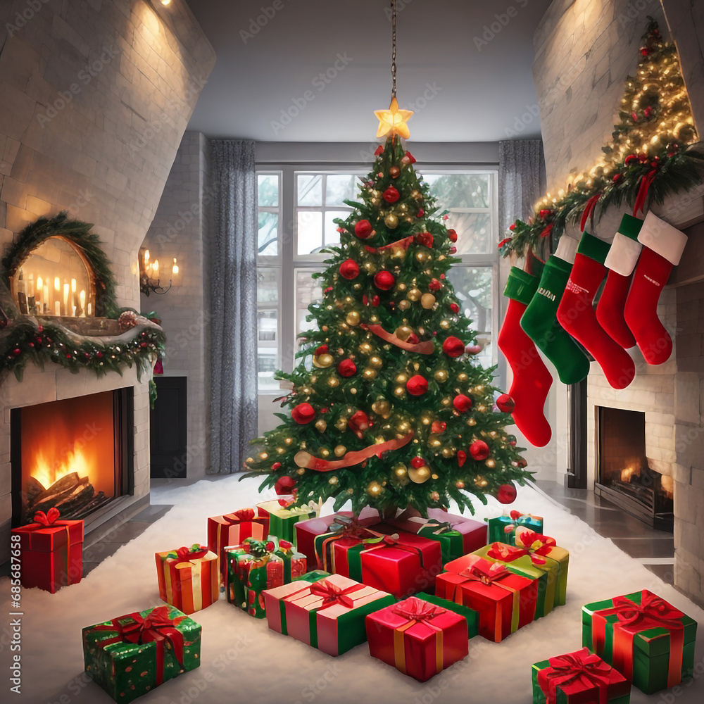 Merry christmas star images collections cute wallpapers ai generated Merry christmas star images collections cute wallpapers ai generated