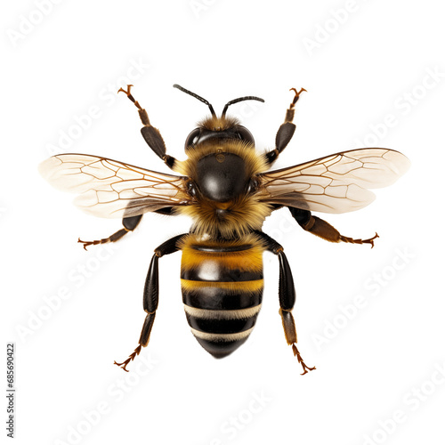 Beautiful bee, cut out - stock png. © Volodymyr
