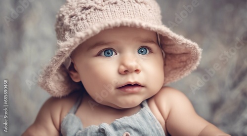 portrait of a child, cute baby on abstract background, pretty child on background, portrait of a cute baby