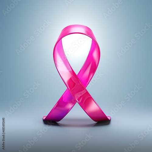 Ribbon symbol of conmemorate world cancer day  photo