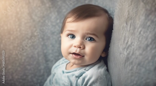 portrait of a child, cute baby on abstract background, pretty child on background, portrait of a cute baby
