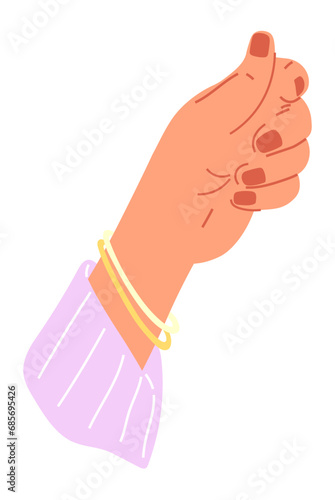 Hands pose vector illustration. The visual cues provided by hands helped to convey message effectively The performers hands took center stage, commanding attention The swift action fingers created