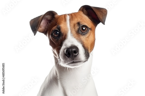 Jack Russell Terrier isolated on transparent background, PNG photo