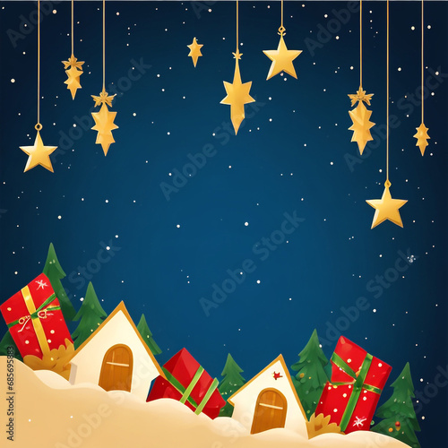 Merry christmas star images collections cute wallpapers ai generated © Md Serajul Islam