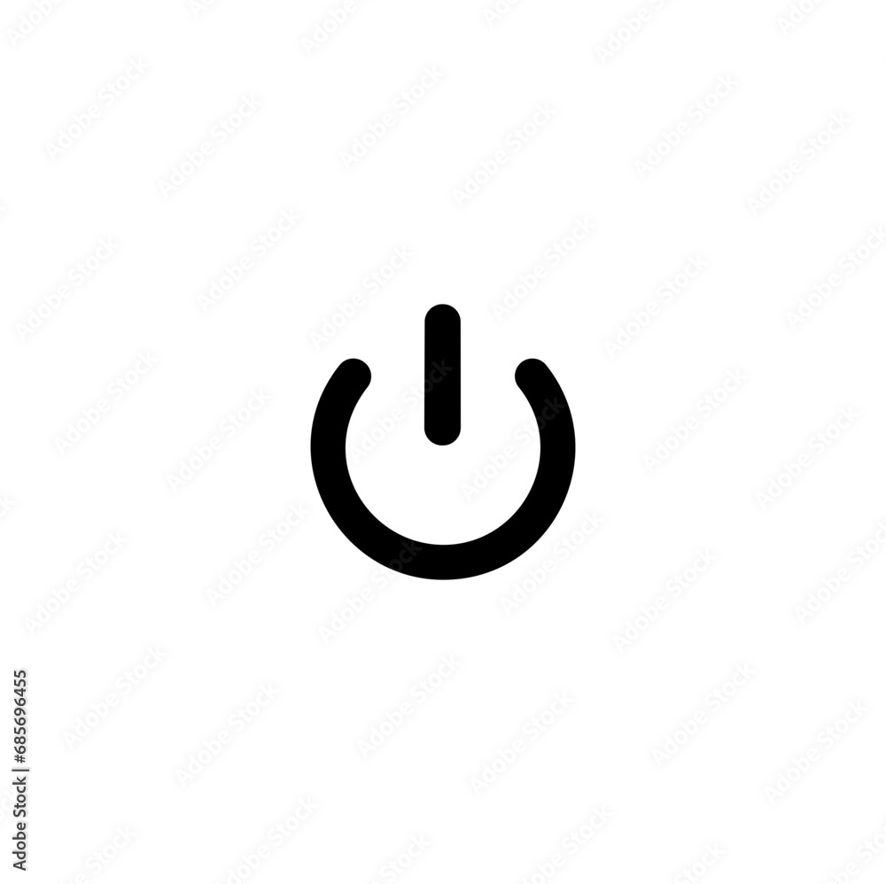 icon push button power icon push button power