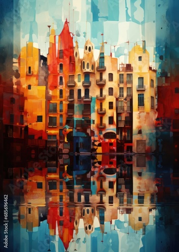 Abstract Barcelona images 