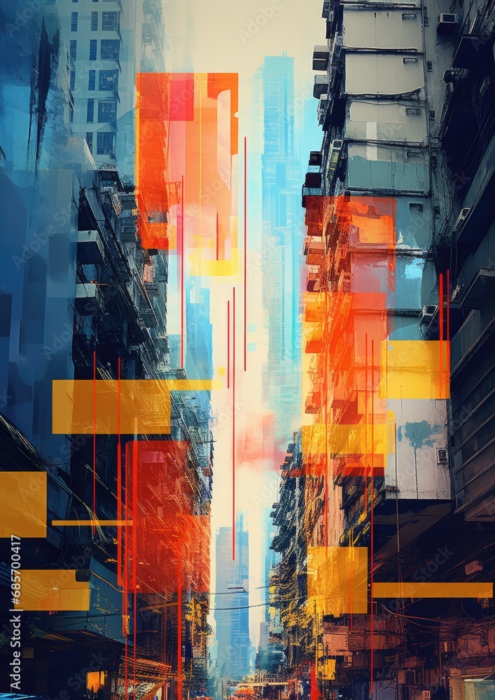 Fototapeta premium Abstract Singapore images