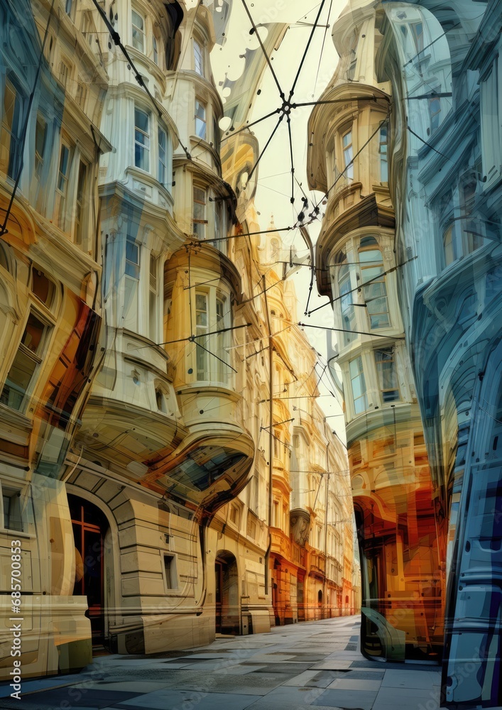 Obraz premium Abstract Vienna images
