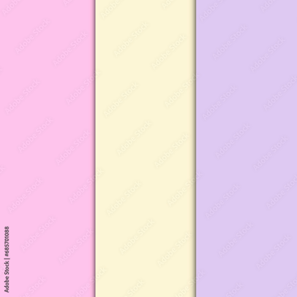 3-color partition background: pink, yellow, purple