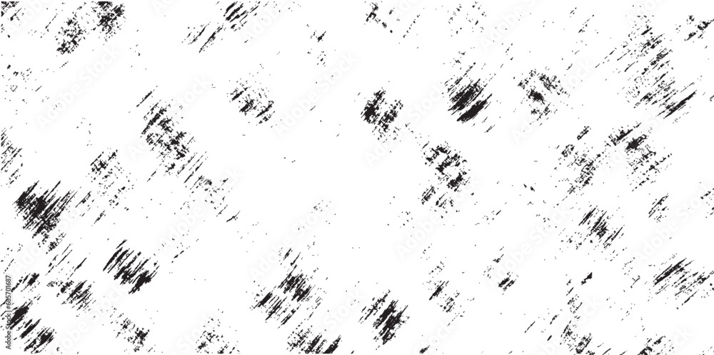 Grunge Black And White Urban Vector Texture Template. Dark Messy Dust Overlay Distress Background. Easy To Create Abstract Dotted, Scratched, Vintage Effect With Noise And Grain. Grunge Background.
