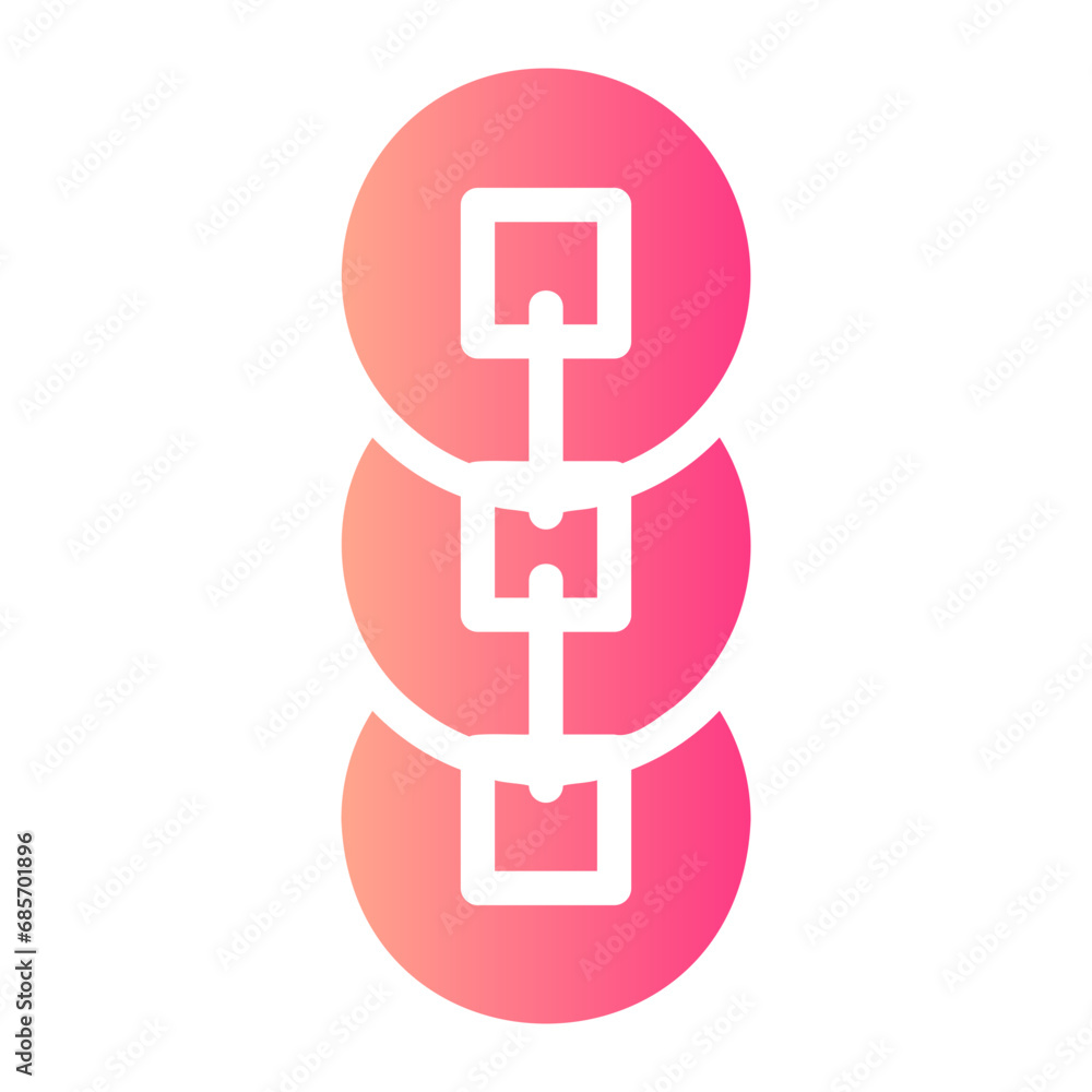 Obraz premium coin gradient icon