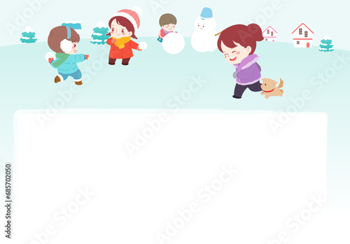 winter children