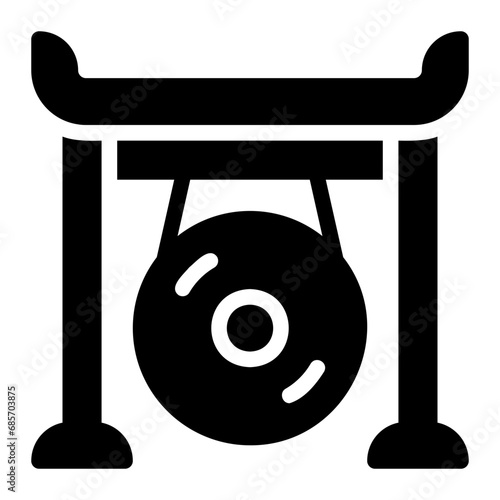 gong glyph icon